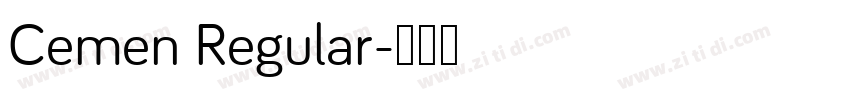 Cemen Regular字体转换